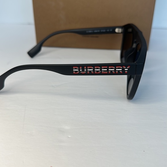 New Authentic BURBERRY Wren Dark Grey Browline Men's Sunglasses - Picture 7 of 13